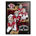 Phenom Gallery San Francisco 49ers 75th Anniversary Movie Poster 18" x 24" Serigraph Deluxe Framed Print (Printer Proof)