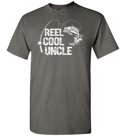 Reel Cool Uncle Fishing Shirt for Men Gift for Fisherman