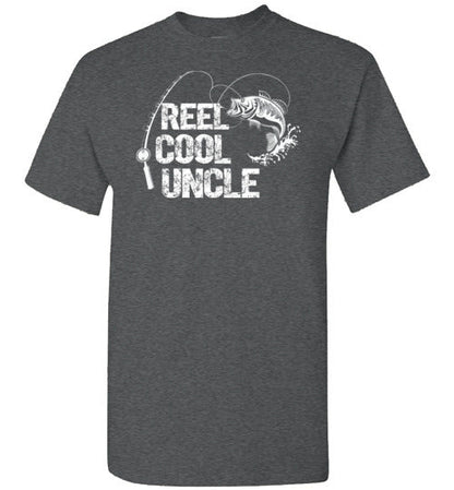Reel Cool Uncle Fishing Shirt for Men Gift for Fisherman