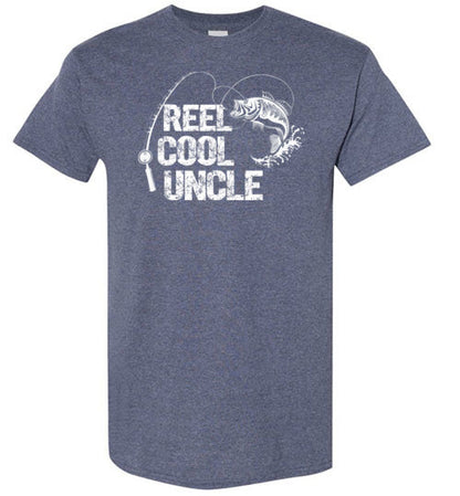 Reel Cool Uncle Fishing Shirt for Men Gift for Fisherman