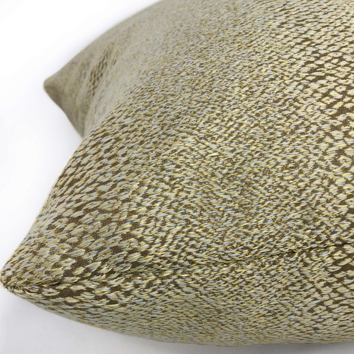 Robert Allen Glossy Slither Gold Faux Snakeskin Pillow Case