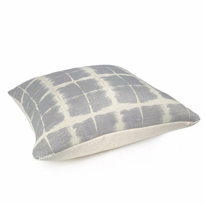 Rutherford Gray & Cream Plaid Checks Pillow Cover - Aloriam