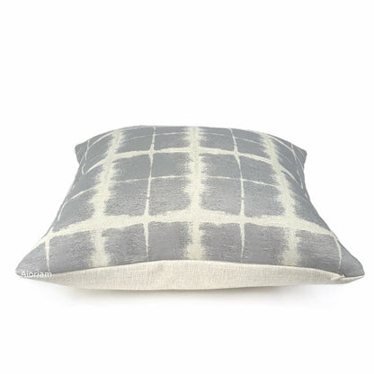 Rutherford Gray & Cream Plaid Checks Pillow Cover - Aloriam