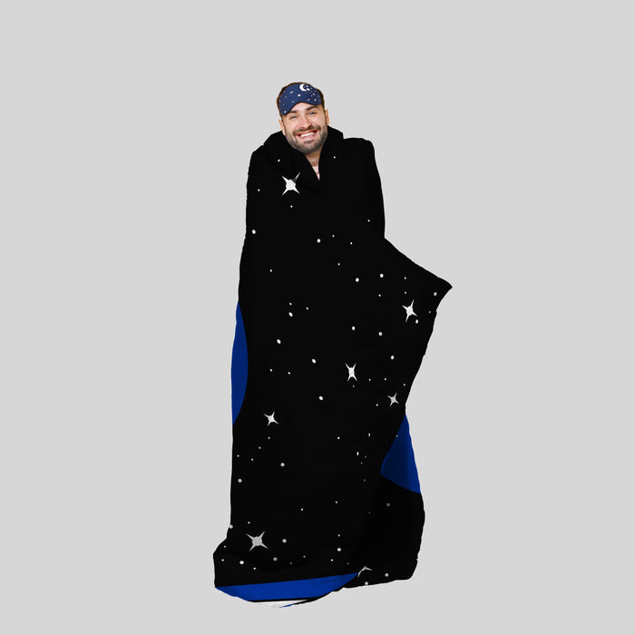 Sleep Squad Nasa Logo 60” x 80”  Raschel Plush Blanket