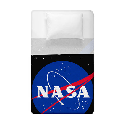 Sleep Squad Nasa Logo 60” x 80”  Raschel Plush Blanket