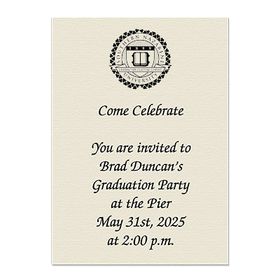 Southern Nazarene University Professional & Graduate Studies Personal Notecard