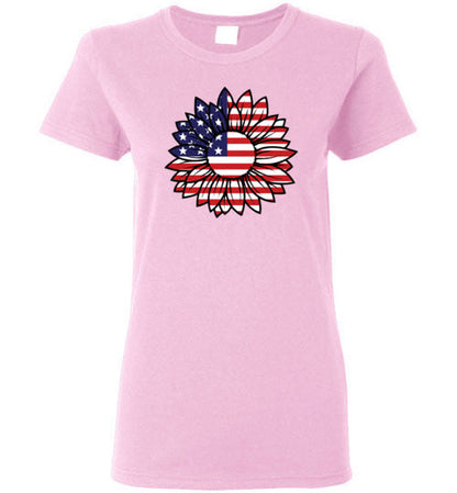 Sunflower American Flag Shirt