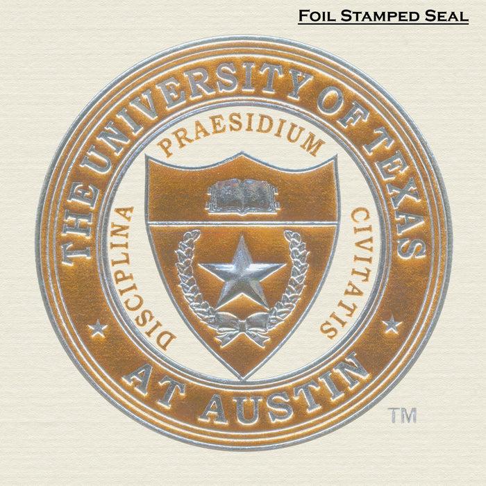 The University of Texas at Austin Graduation Announcement (Platinum Style)