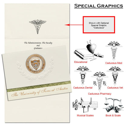 The University of Texas at Austin Graduation Announcement (Platinum Style)