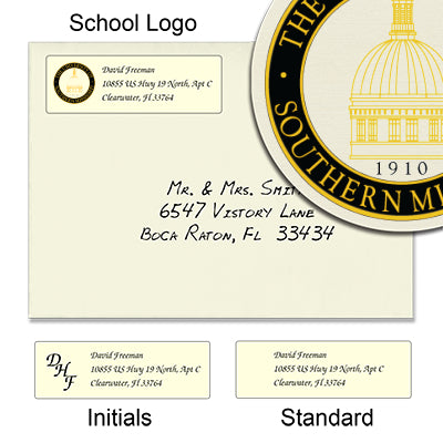 University of Southern Mississippi Return Address Labels