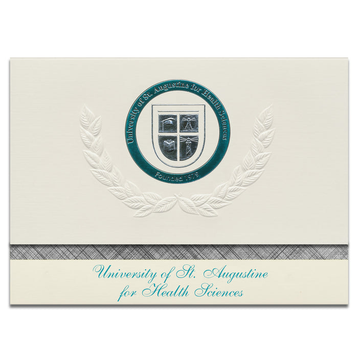 5 Extra Platinum Crest: U of St Augustine for Health Sciences Seal Foil