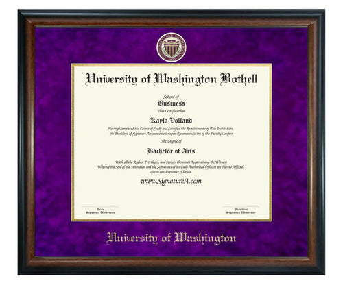 University of Washington Bothell Diploma Frame (SN)