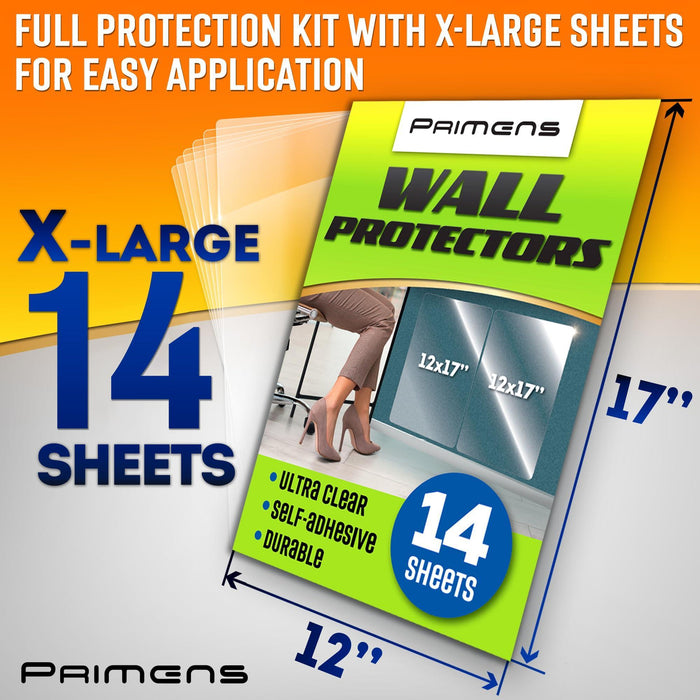 Wall Protector Sheets for Painted Wall. Clear Plastic Adhesive Film Stickers