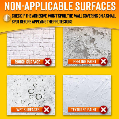 Wall Protector Sheets for Painted Wall. Clear Plastic Adhesive Film Stickers