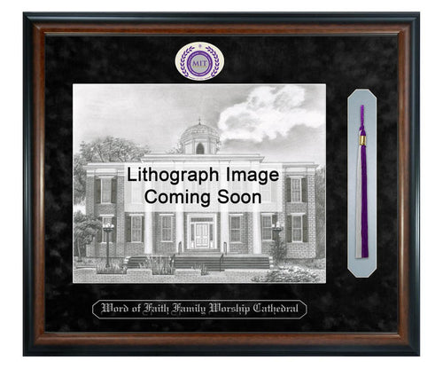 Word of Faith Family Worship Cathedral Litho Frame,Diploma Frame (XSNTL)
