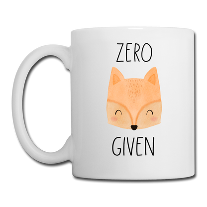 Zero Fox Given Coffee or Tea Mug - white