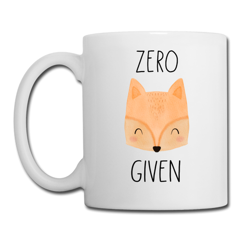 Zero Fox Given Coffee or Tea Mug - white