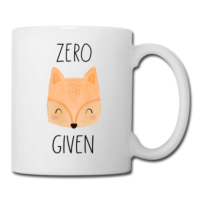 Zero Fox Given Coffee or Tea Mug - white